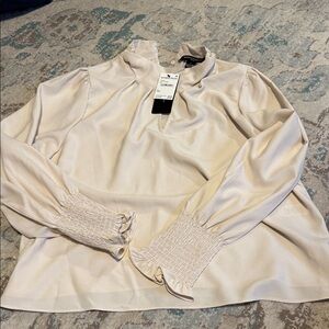 Elegant Cream Women's Top